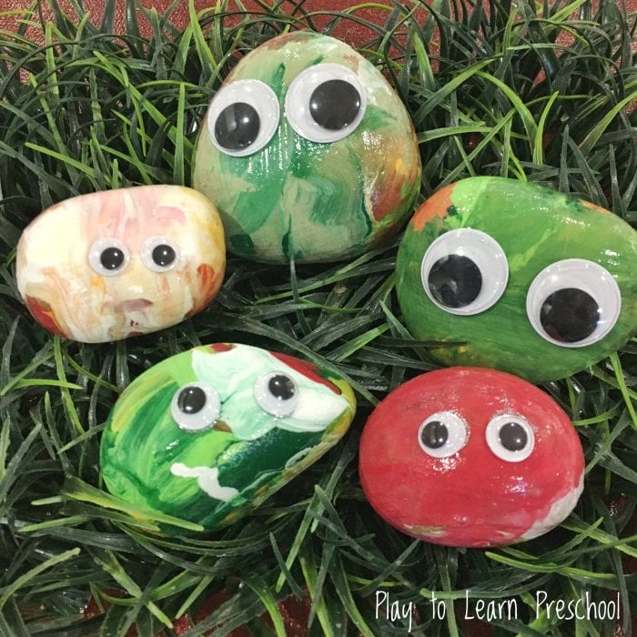 Pet Rocks - Process Art Painting Activity for Preschoolers